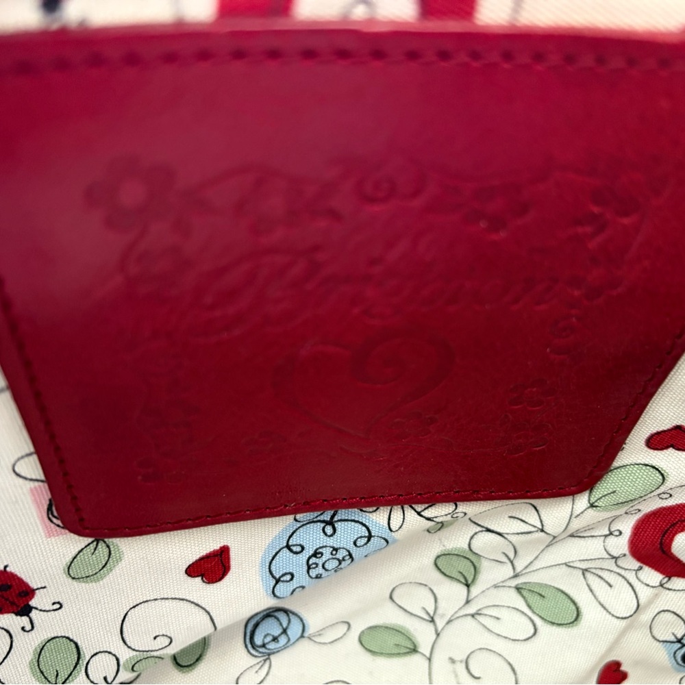 Brighton Red and Cream Floral Tote - Picture 5 of 5